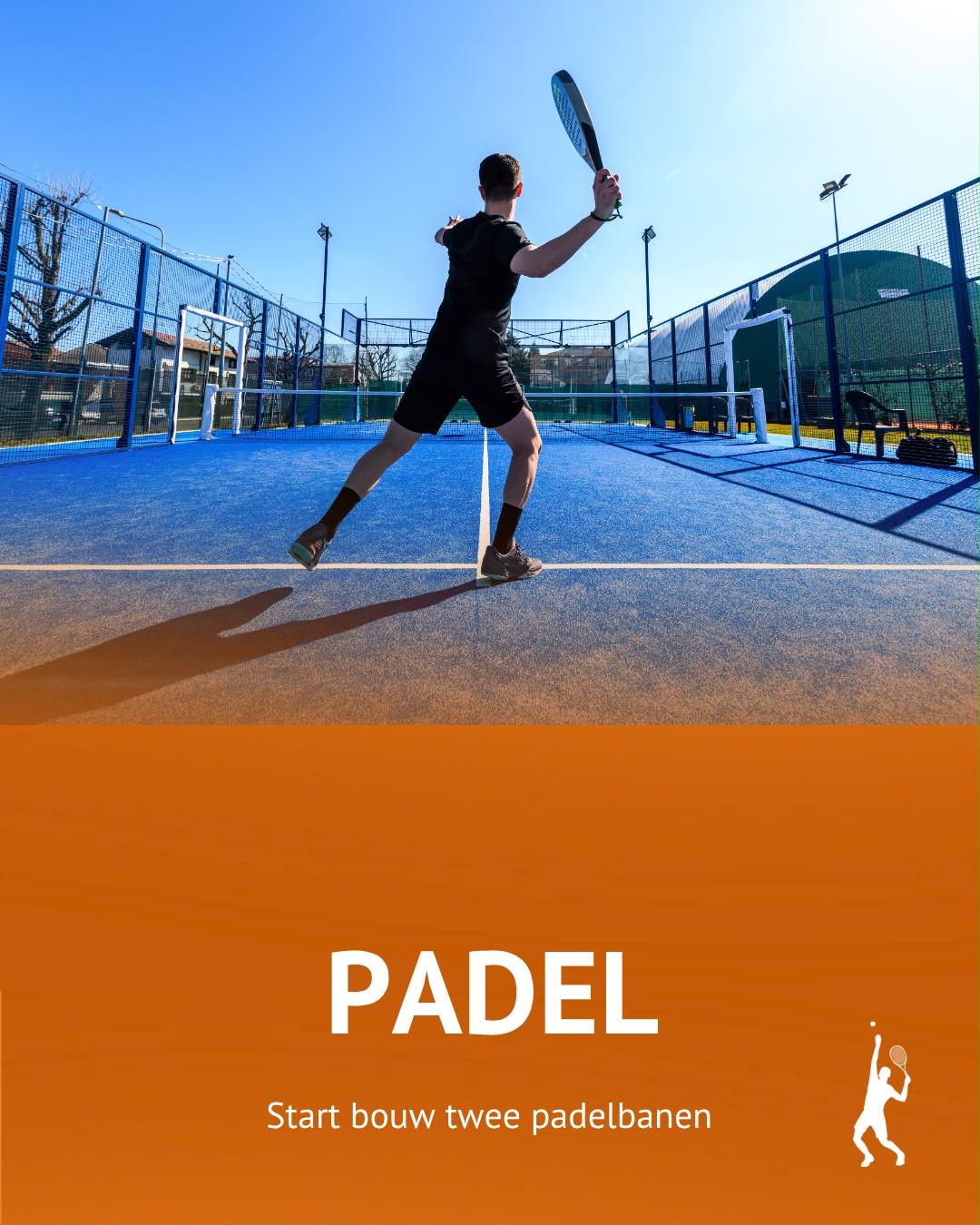 Start aanleg twee padelbanen