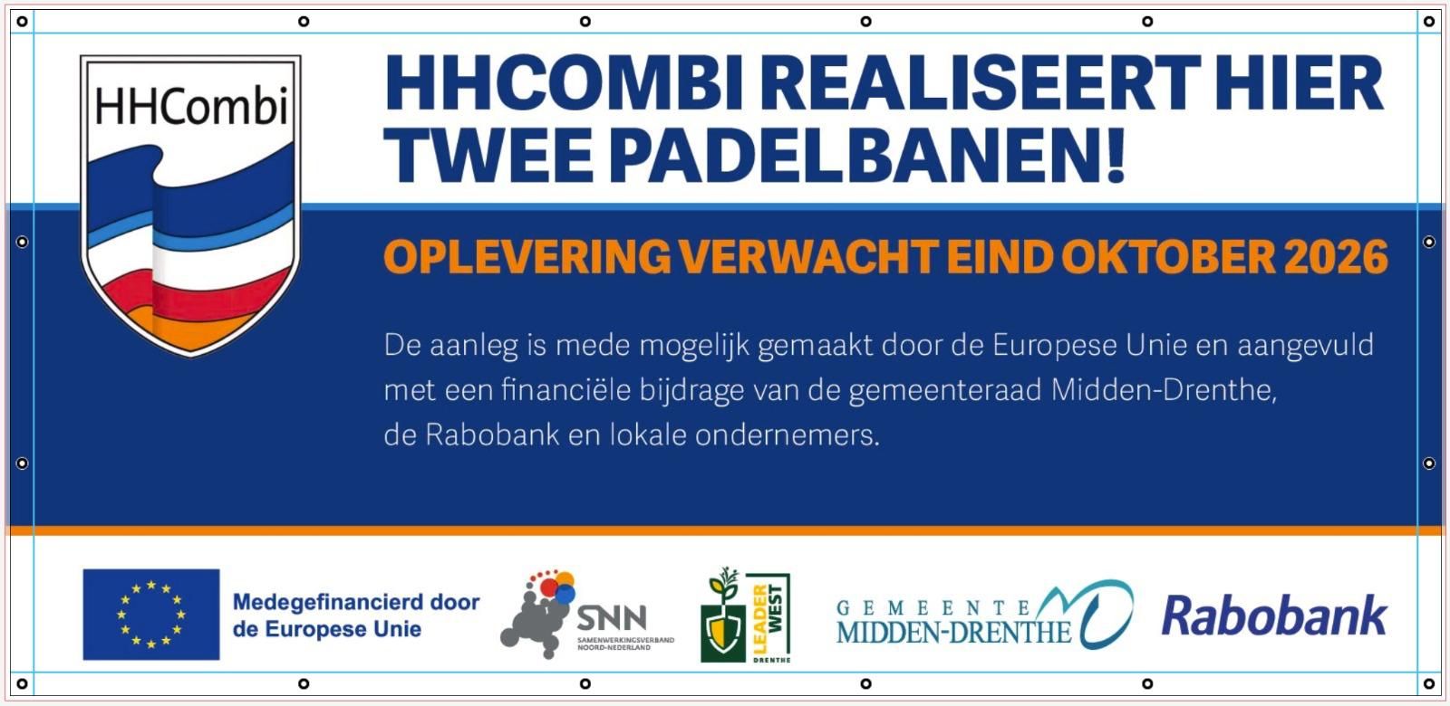 Start aanleg twee padelbanen