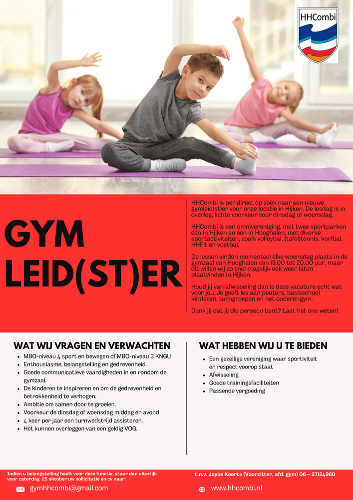 Vacature Gymleid(st)er