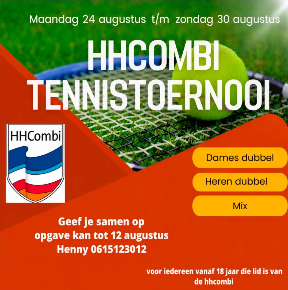 Tennistoernooi  augustus 2026